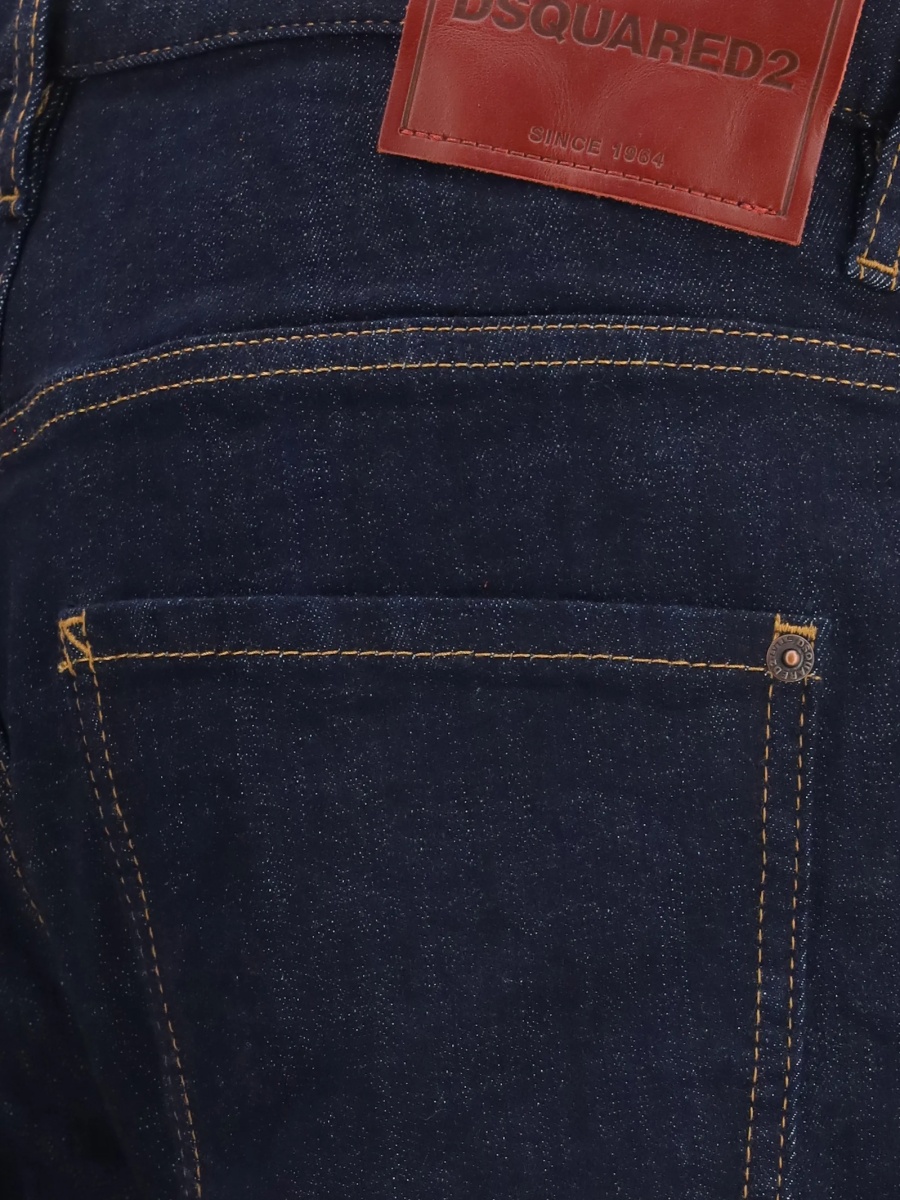 Blugi slim fit DSQUARED2 albastri - Img 3