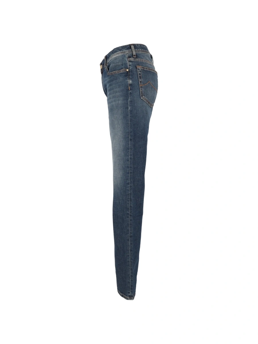 Blugi slim fit Jacob Cohen albastri - Img 3