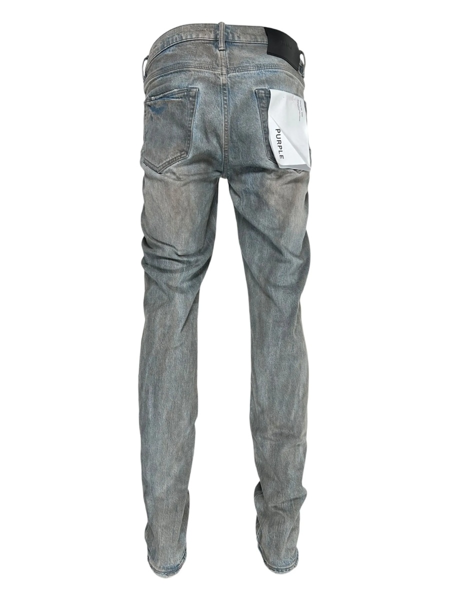 Blugi slim fit PURPLE BRAND gri - Img 2