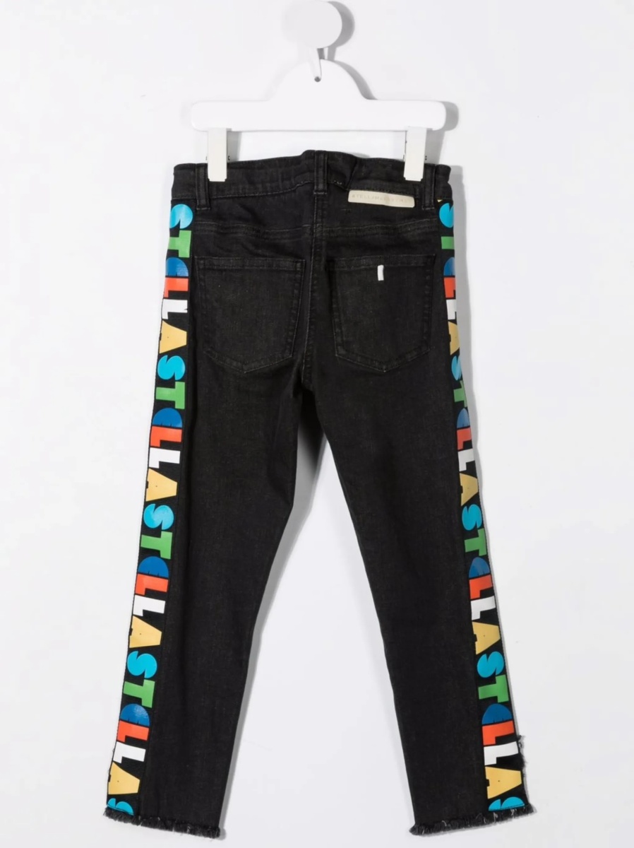 Blugi Stella McCartney negri din bumbac si elastan - Img 2