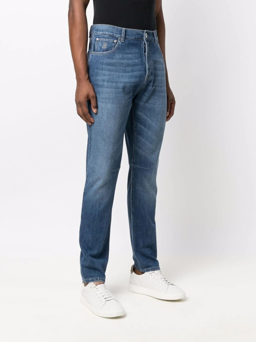 Blugi Straight five-pocket Jeans in cotton - Img 5