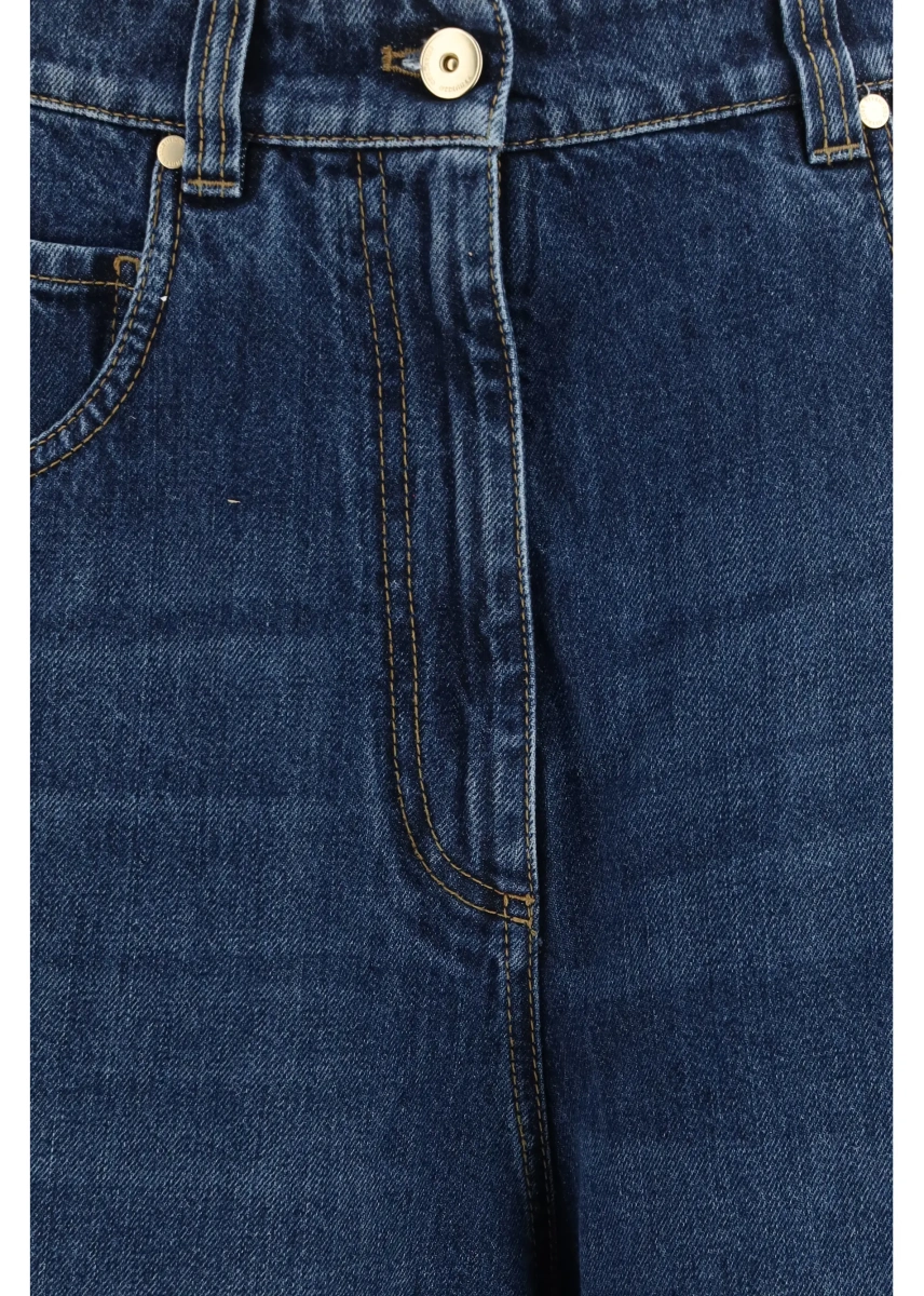 Blugi Wide-leg Denim Jeans - Img 3