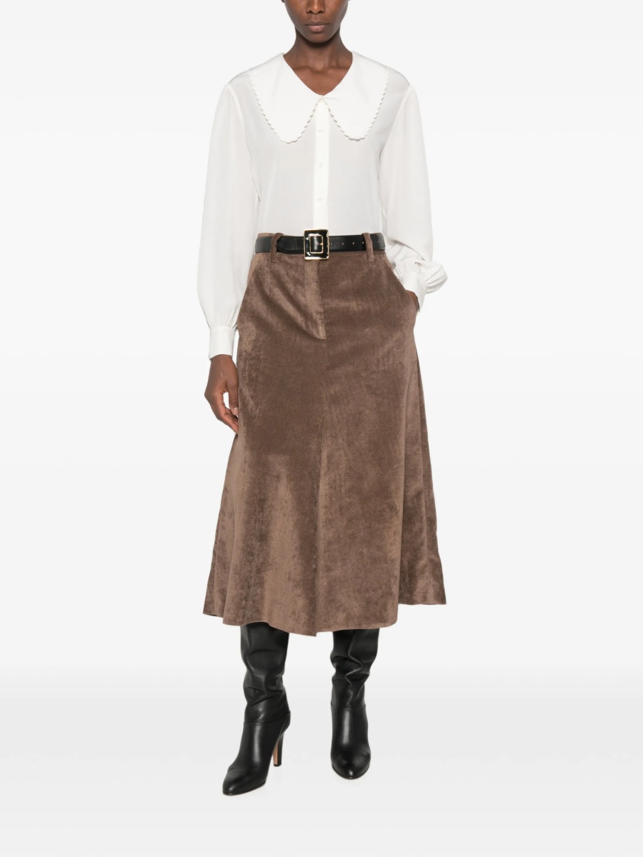 Bluza Chloe alba din matase - Img 2