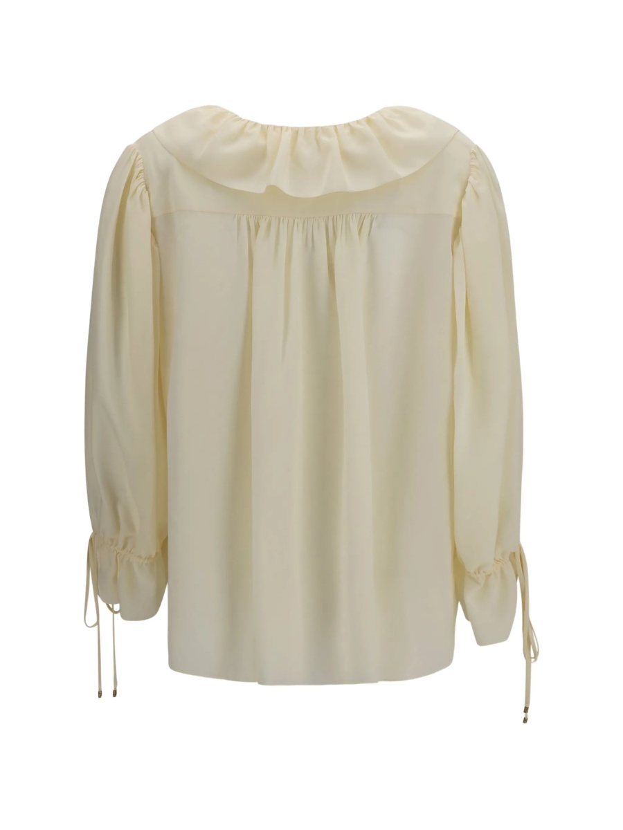 Bluza Chloe neutra din matase - Img 2