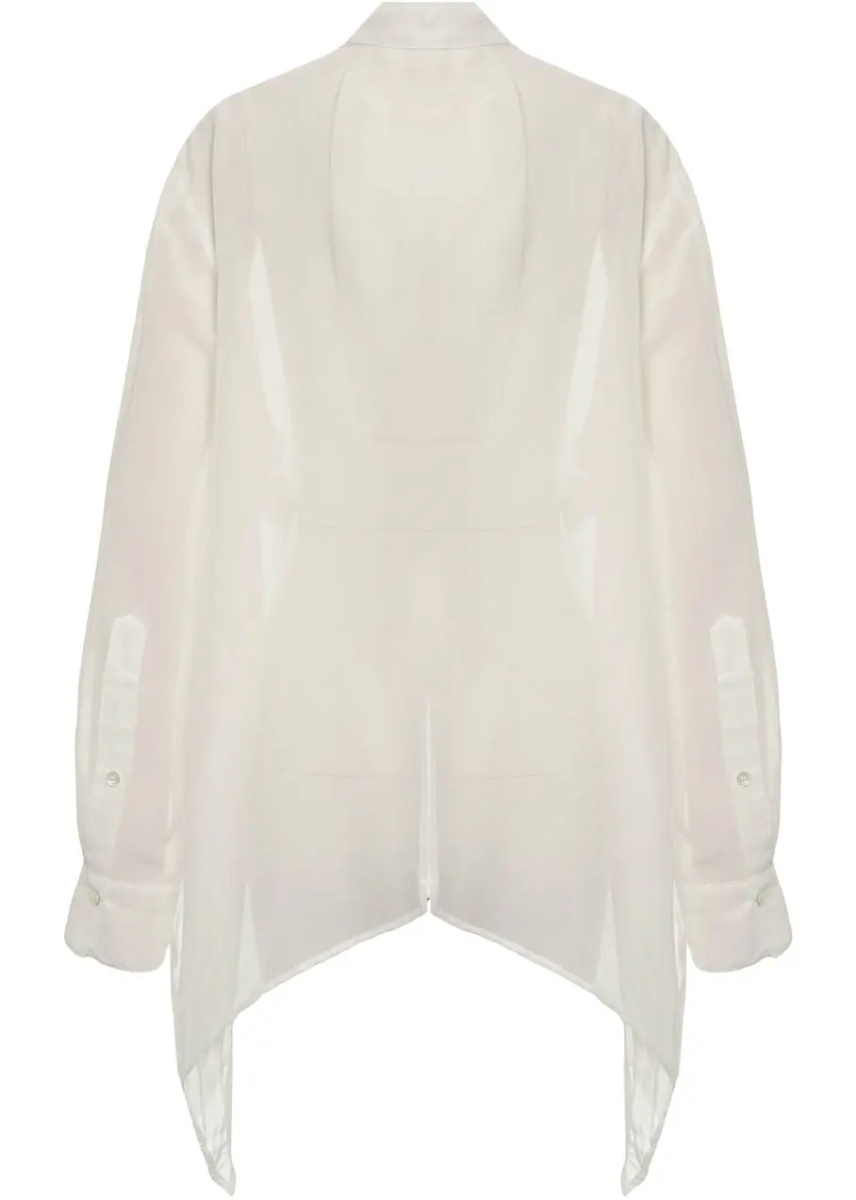 Bluza Cotton and silk blend blouse - Img 3