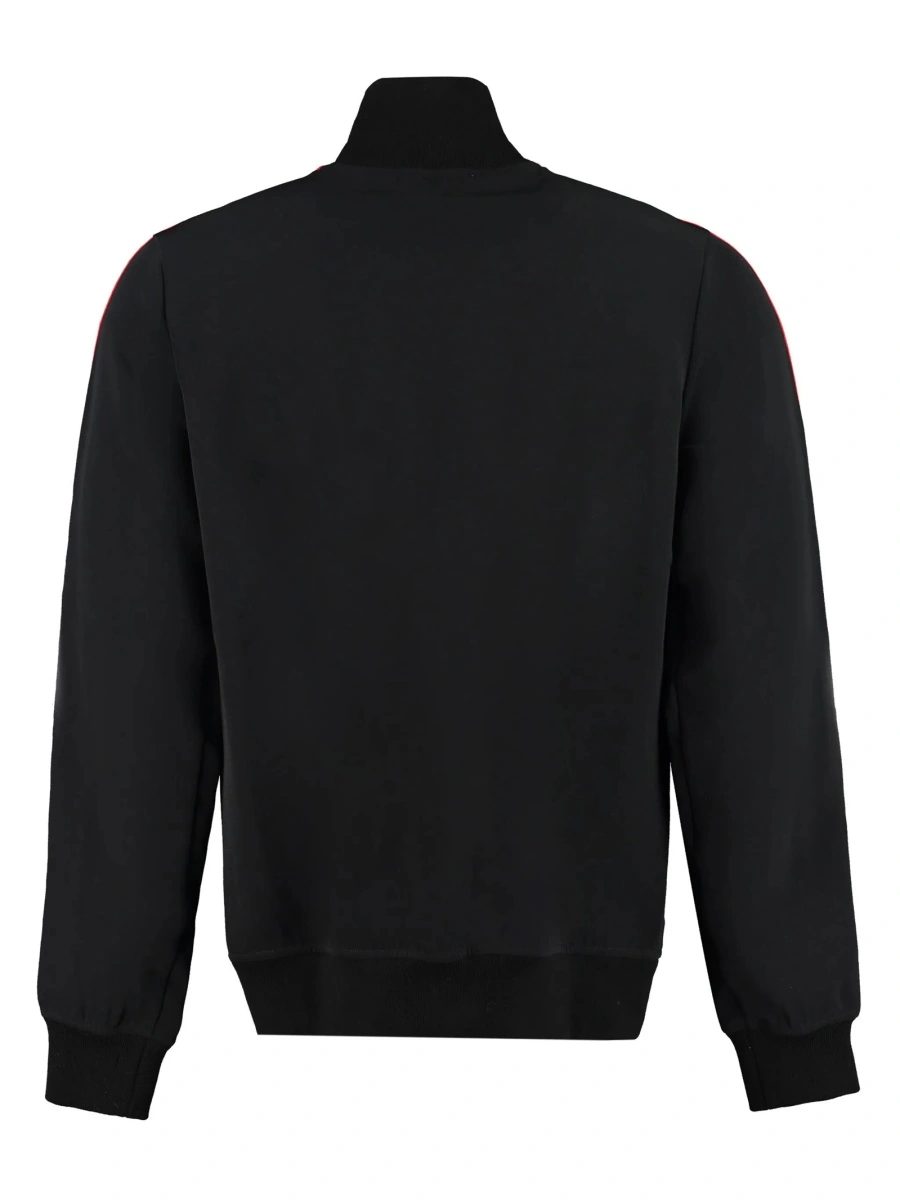 Bluza de trening Alexander McQueen neagra din bumbac si poliamida - Img 2