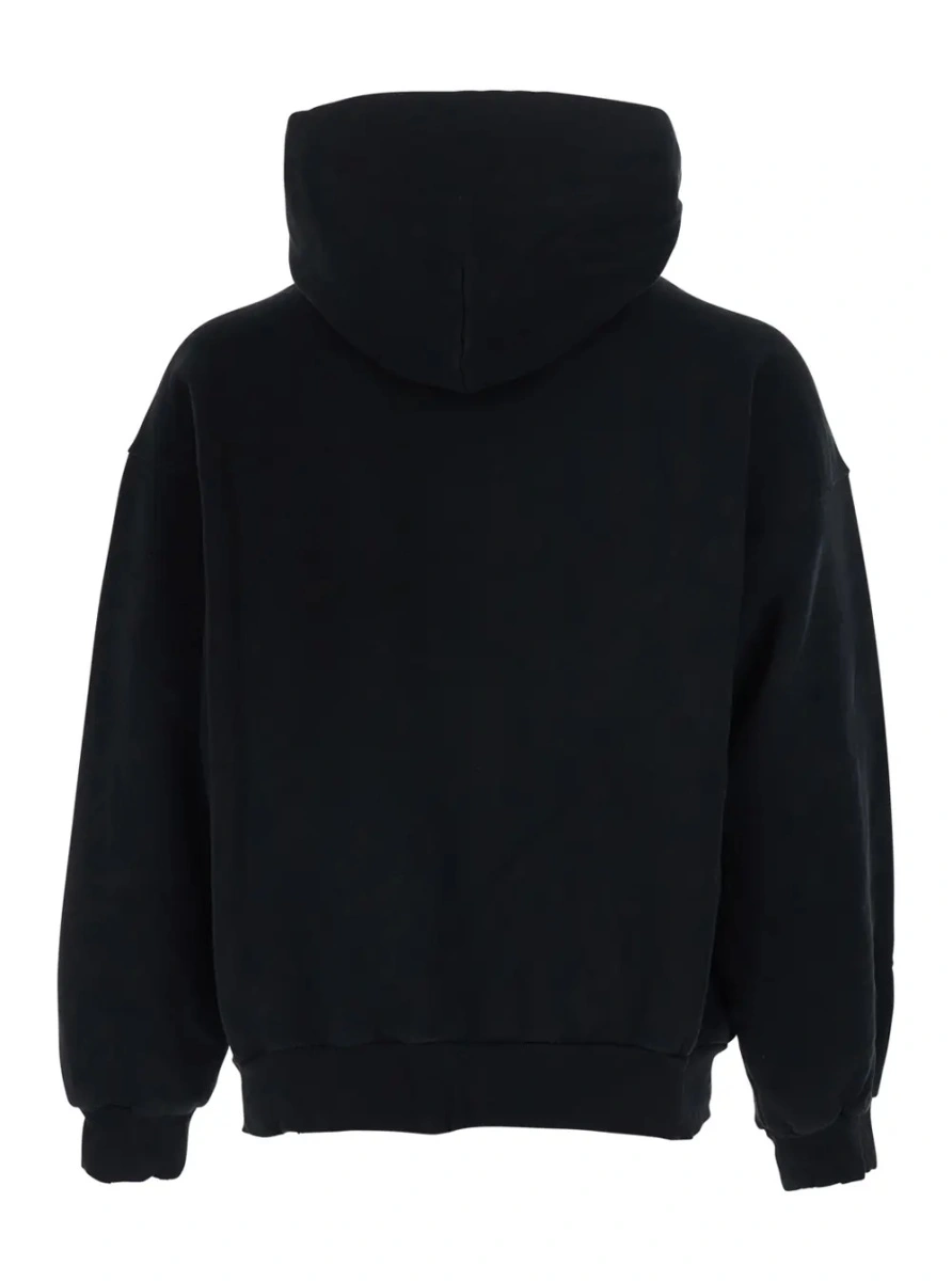 Bluza de trening Balenciaga neagra din bumbac 'Messy Spray' - Img 2