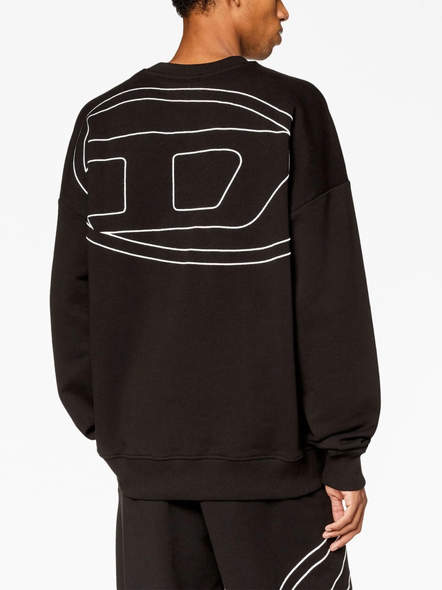 Bluza de trening Diesel neagra - Img 4