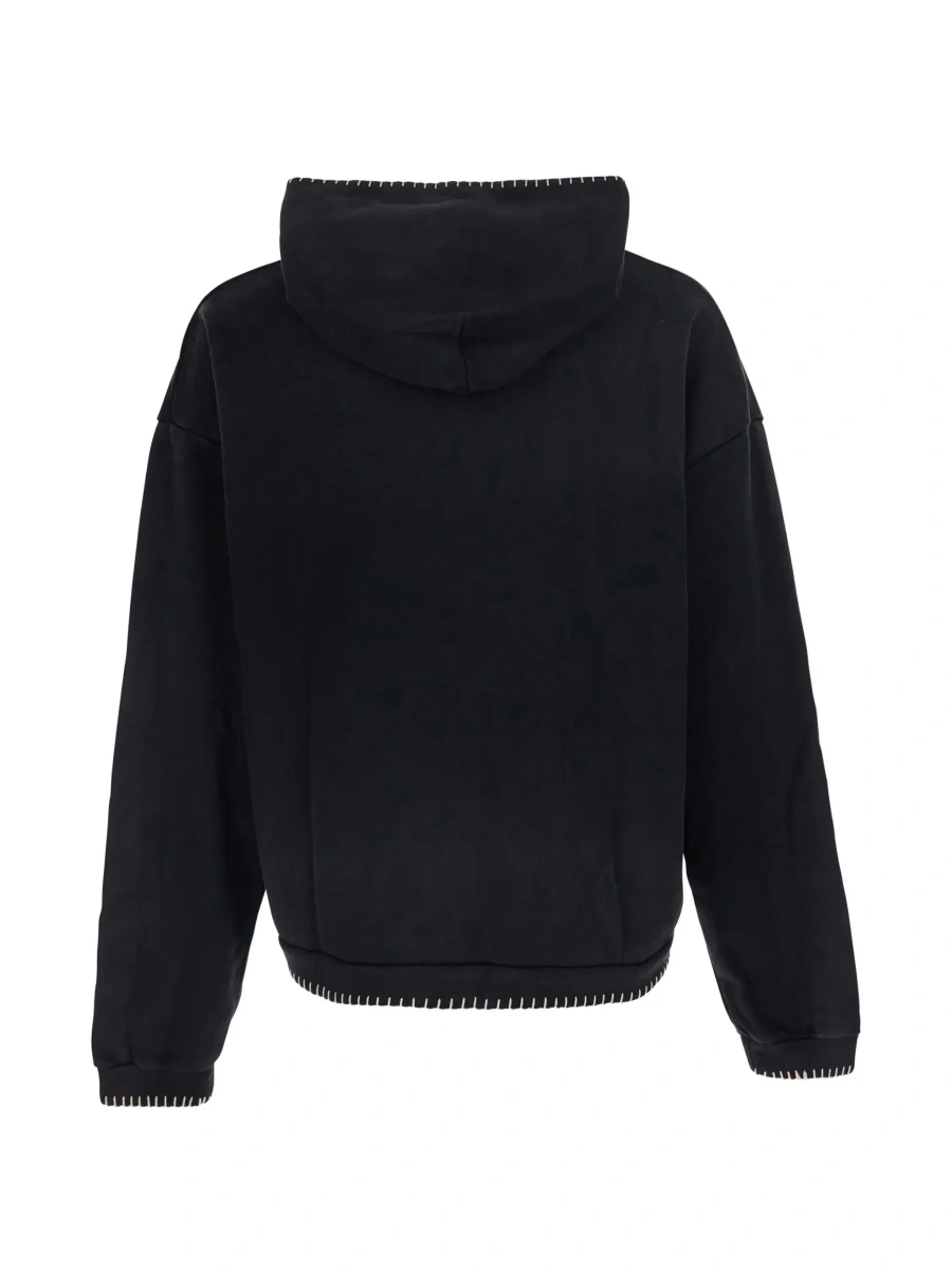 Bluza de trening FOUND neagra din bumbac - Img 4