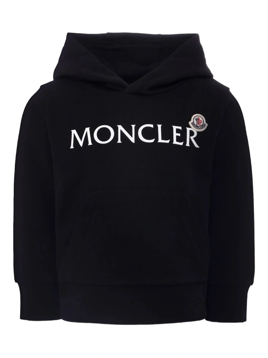 Bluza de trening Moncler neagra din bumbac - Img 6