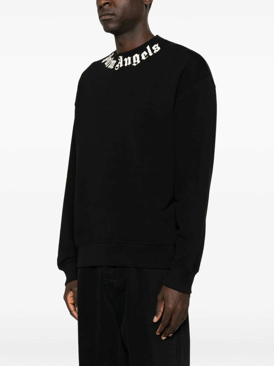 Bluza de trening Palm Angels neagra din bumbac - Img 3