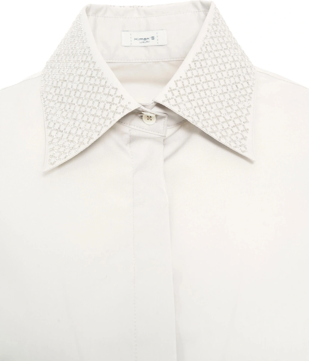 Bluza eleganta Himon's gri - Img 4