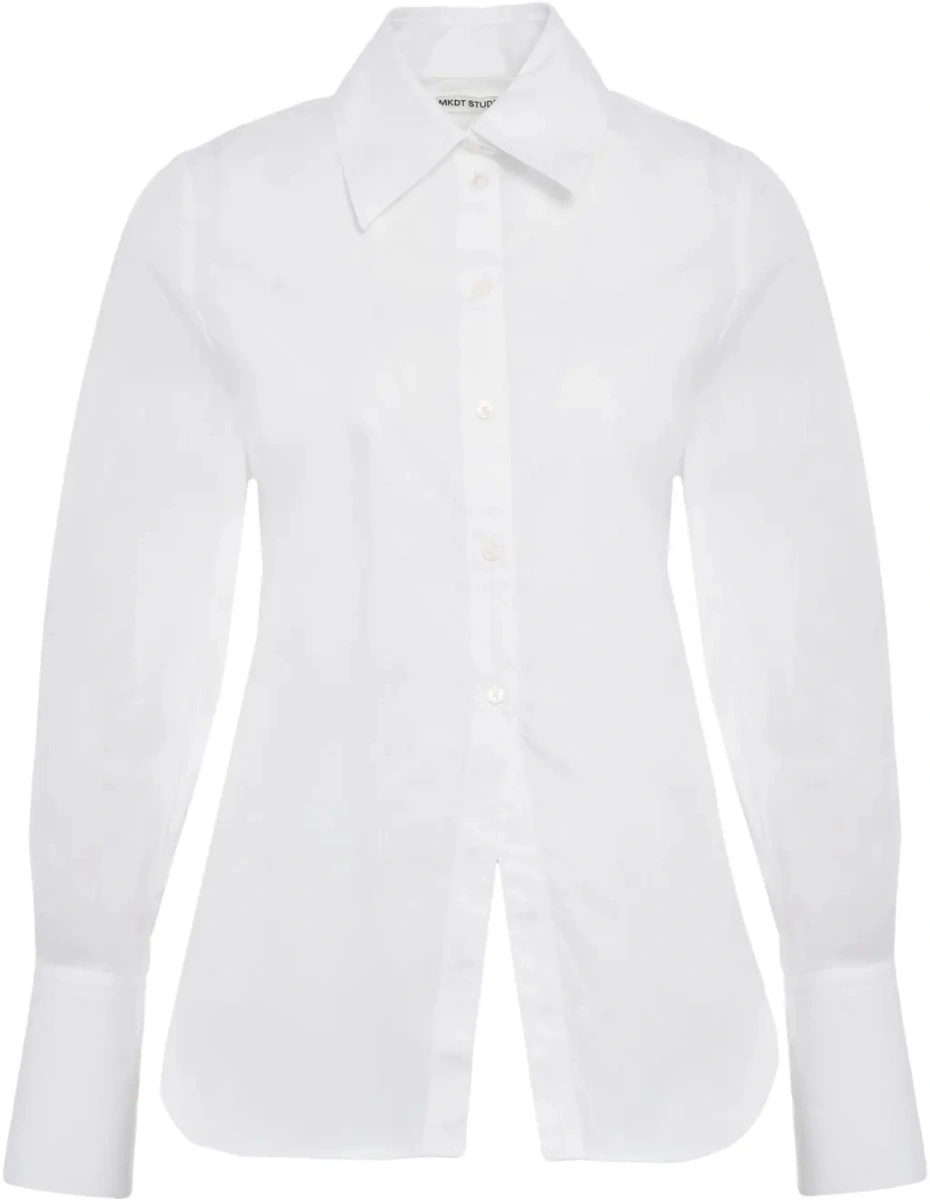 Bluza eleganta MKDT Studio alba - Img 2