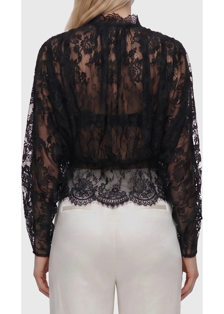Bluza Lace High Neck Blouse - Img 2