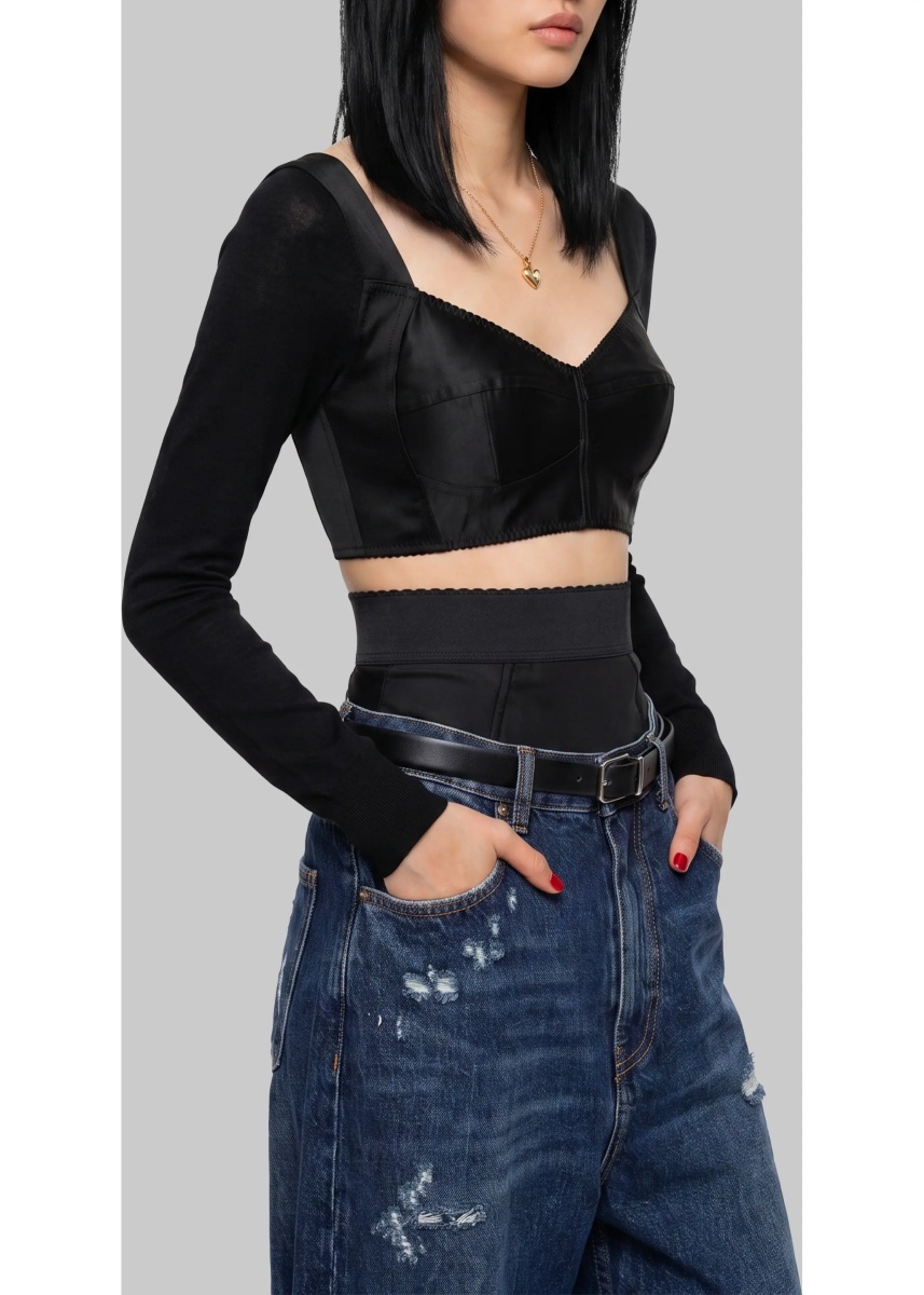 Bluza Top Bustier In Satin - Img 2