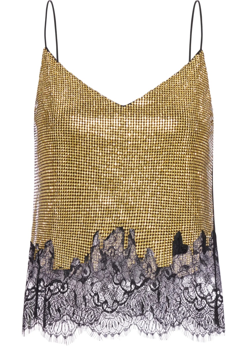 Bluza Top Con Pizzo E Cristalli - Img 3