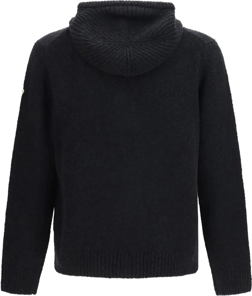 Bluza trening Bouclé wool blend zip Hoodie - Img 2