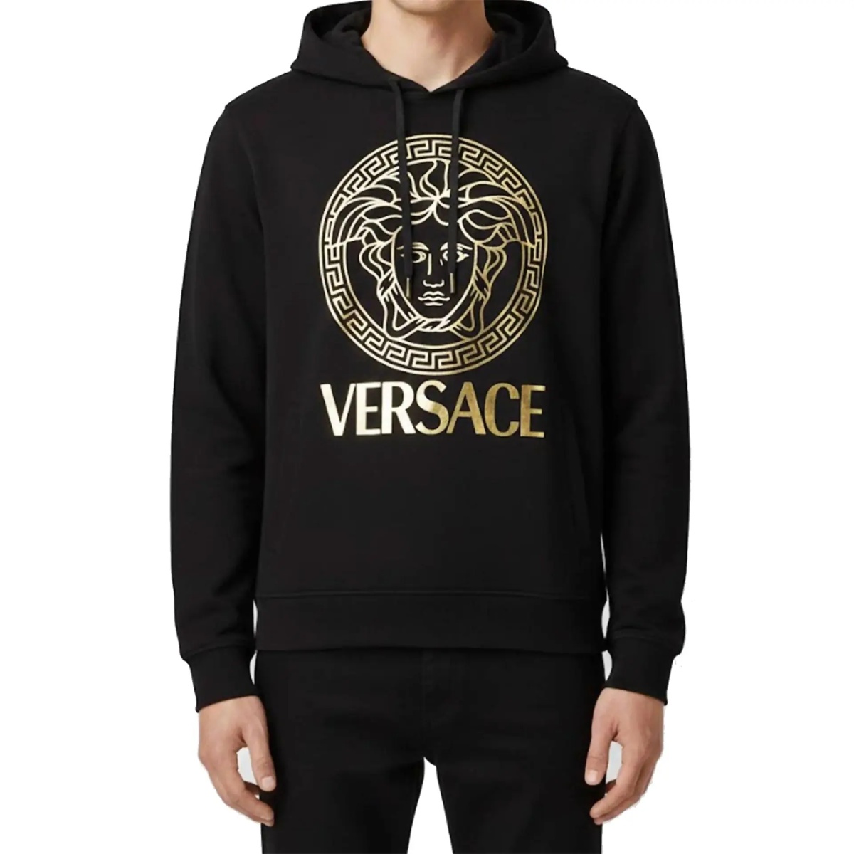 Bluza trening Versace Gold Medusa Logo Hoodie - Img 2