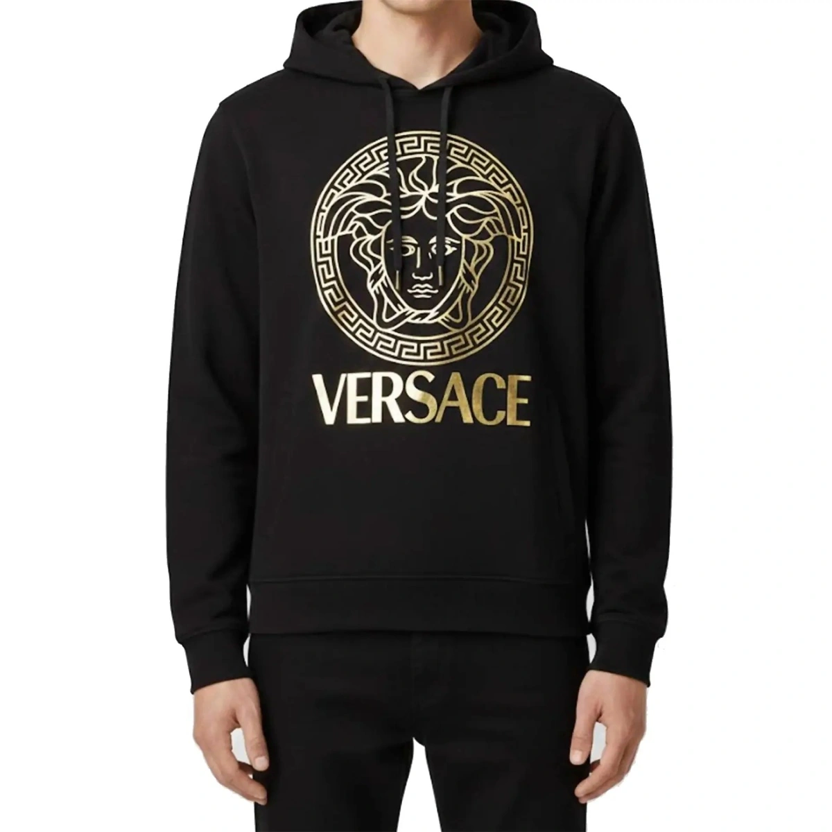 Bluza trening Versace Gold Medusa Logo Hoodie - Img 2