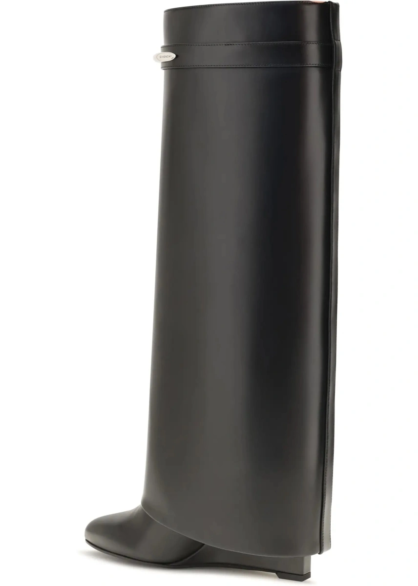 Bocanci casual Givenchy negri din piele - Img 3