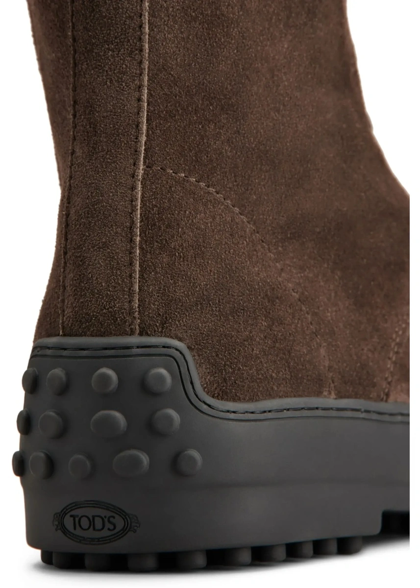 Bocanci casual TOD'S 'Gommino' multicolor din piele intoarsa - Img 7