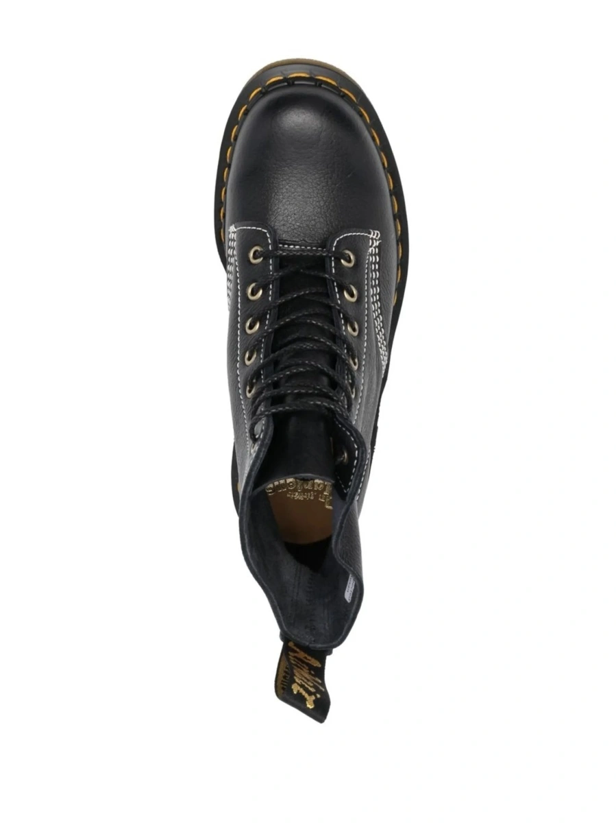 Bocanci Dr. Martens negri din piele - Img 4