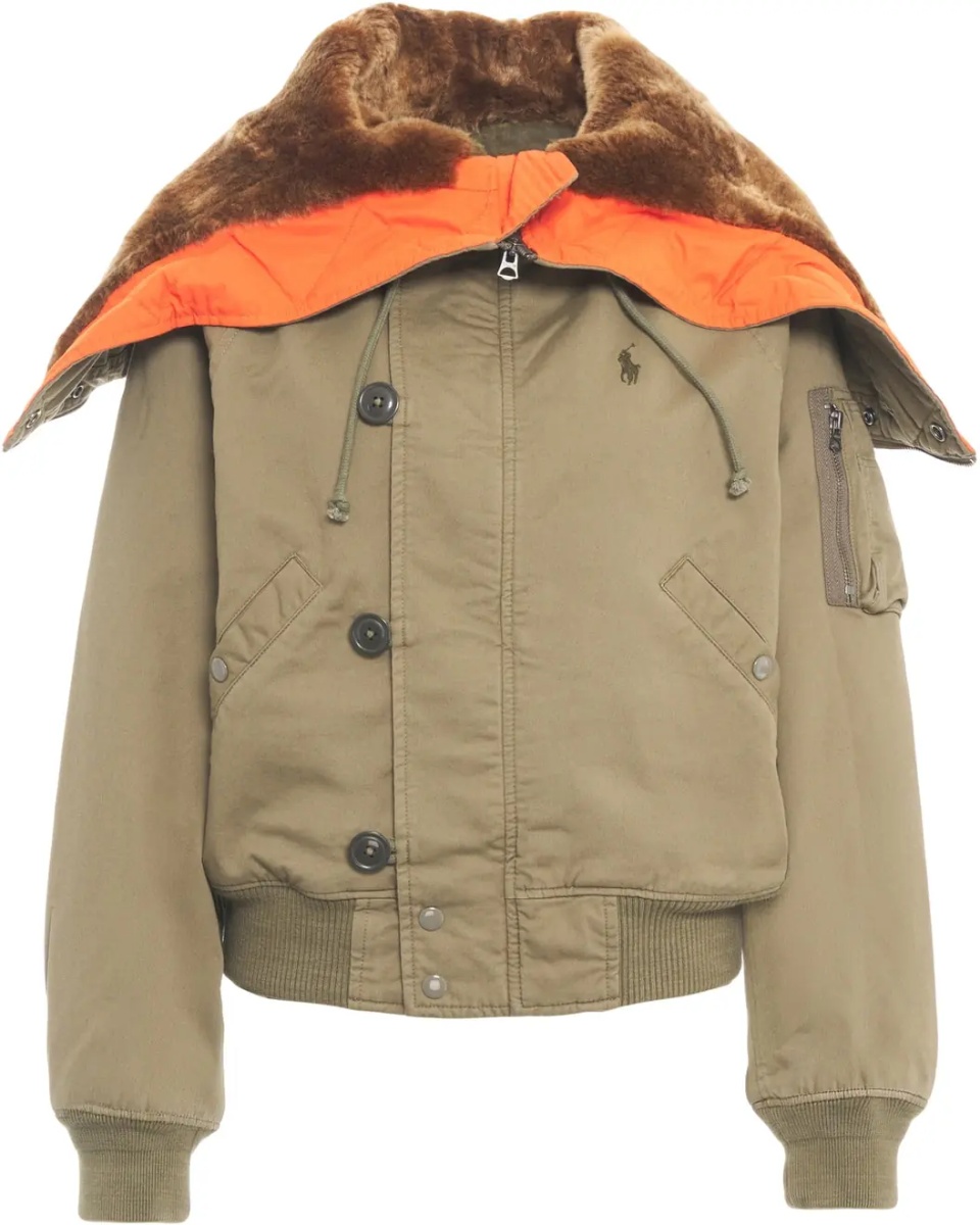Bomber Bomber jacket with fur hood - Img 4