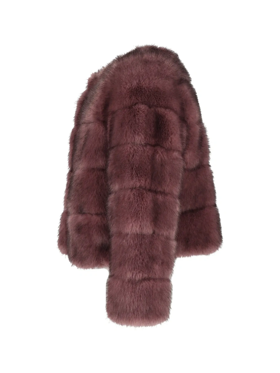 Bomber INTARSIA FAUX FUR BOMBER JACKET - Img 2