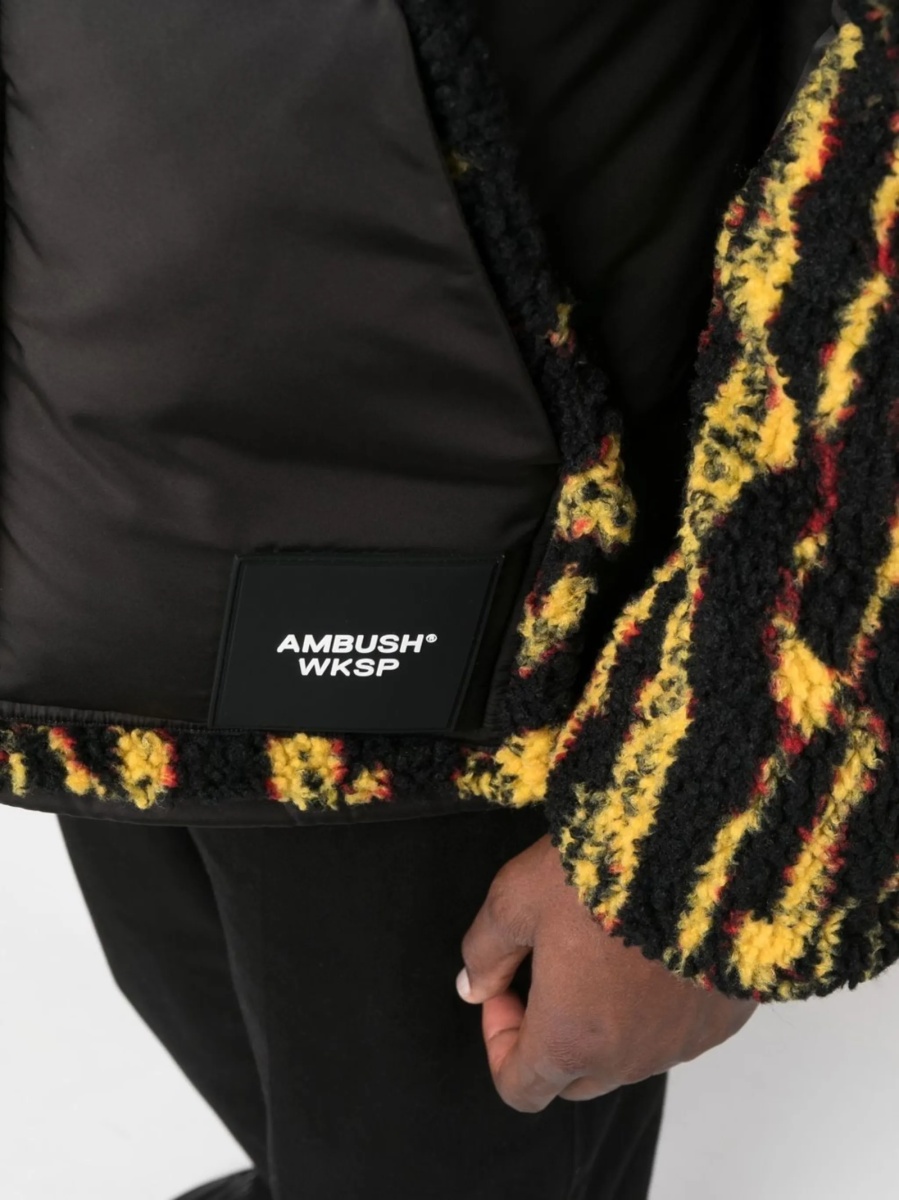 Bomber jacket AMBUSH neagra din acrilic si polyester - Img 5