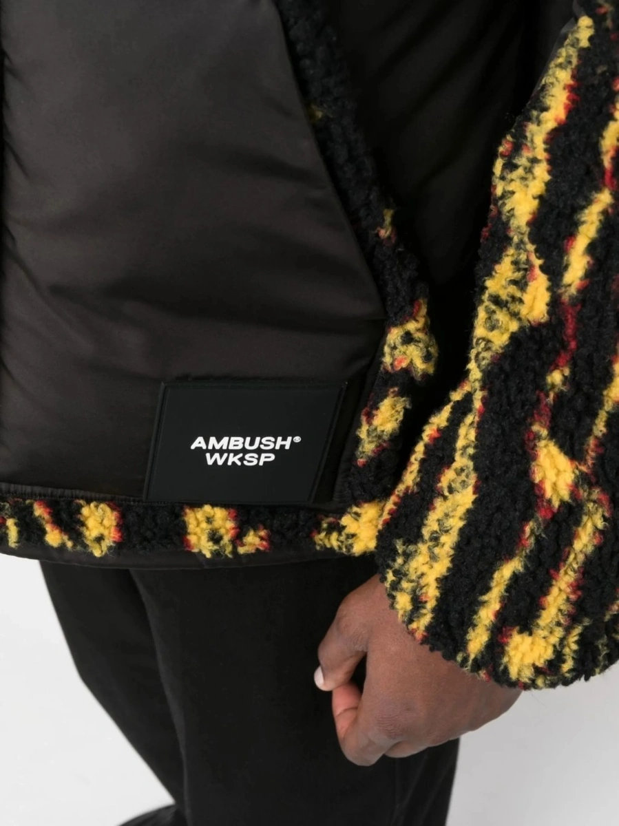 Bomber jacket AMBUSH neagra din acrilic si polyester - Img 5