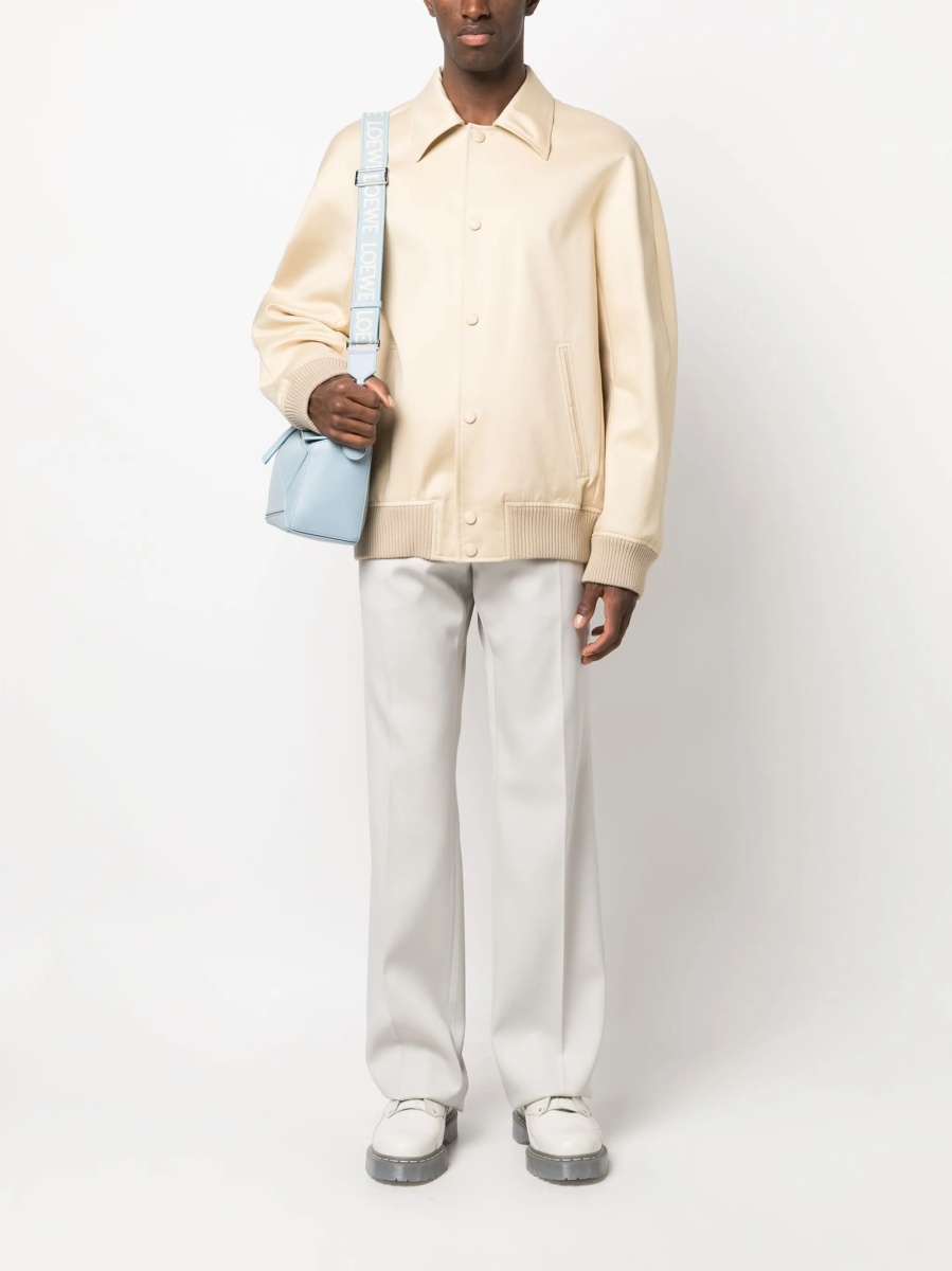 Bomber jacket Lanvin neutra din bumbac - Img 2