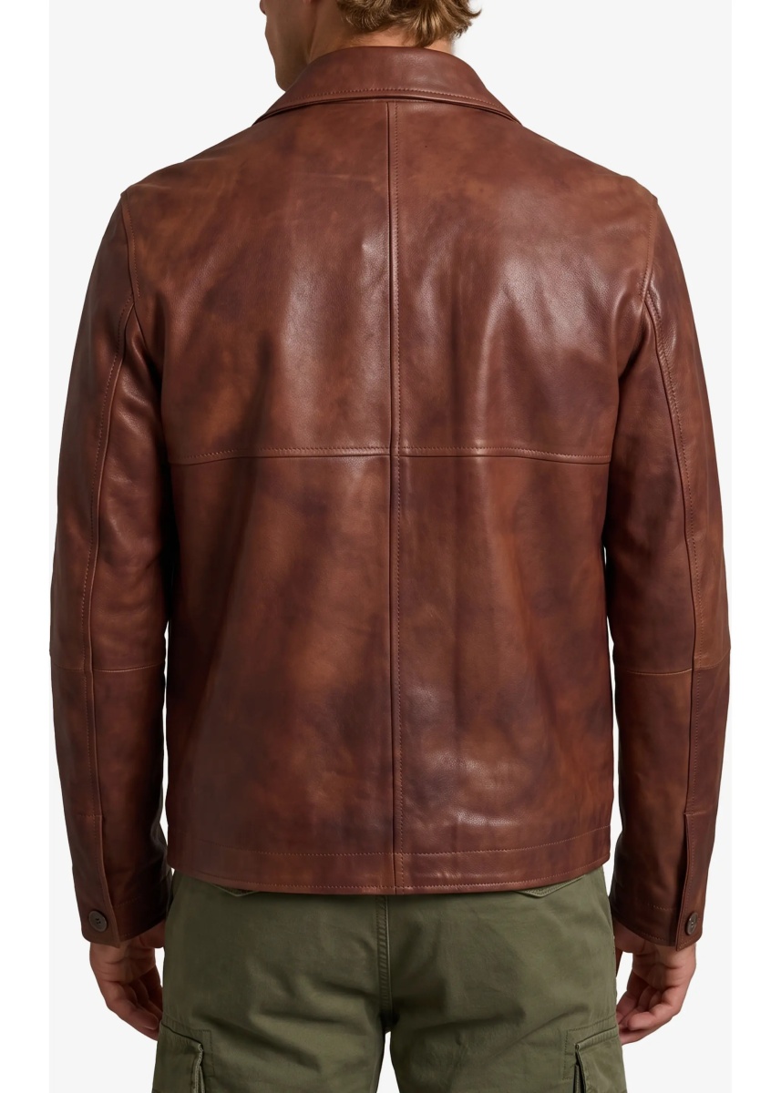 Bomber Steep Vegetal Leather Jacket - Img 3