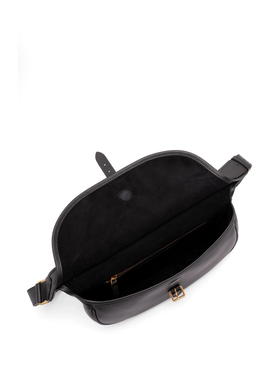 Borseta Valentino Garavani neagra din piele - Img 4