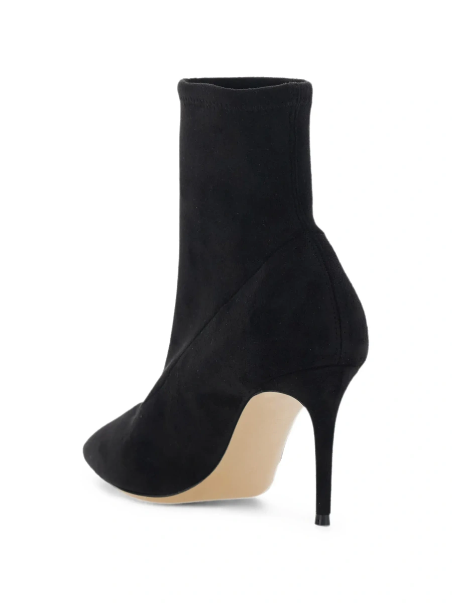 Botine Casadei negre din piele intoarsa ecologica - Img 6