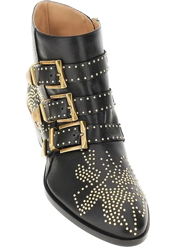 Botine Chloe negre din piele 'Susan' - Img 2