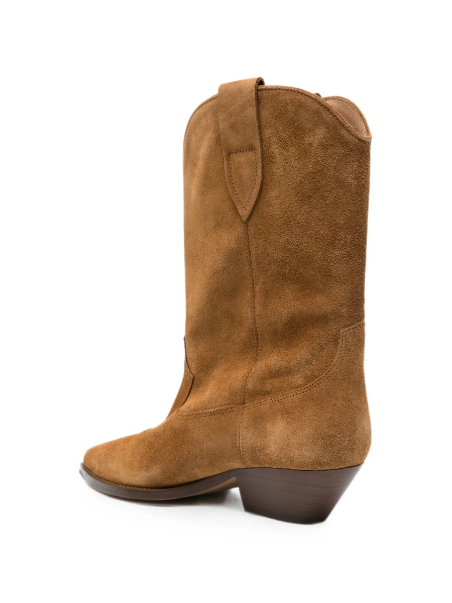 Botine Isabel Marant maro din piele intoarsa 'Duerto' - Img 6