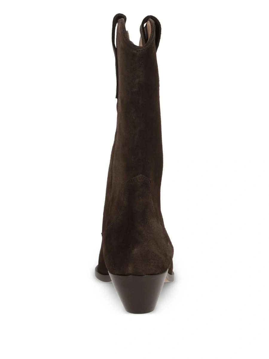 Botine Isabel Marant maro din piele intoarsa 'Duerto' - Img 6
