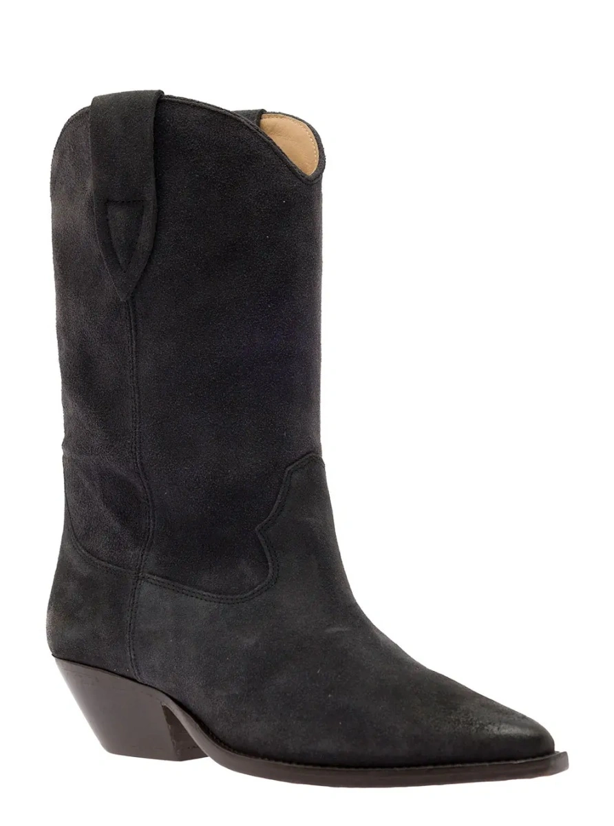 Botine Isabel Marant negre din piele - Img 2