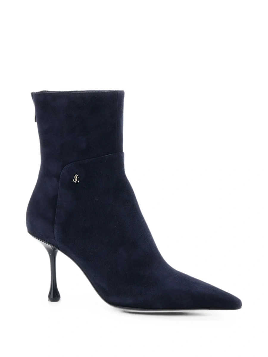 Botine Jimmy Choo albastre din piele intoarsa - Img 5