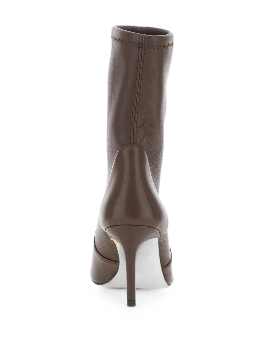 Botine Stuart Weitzman maro din piele - Img 7