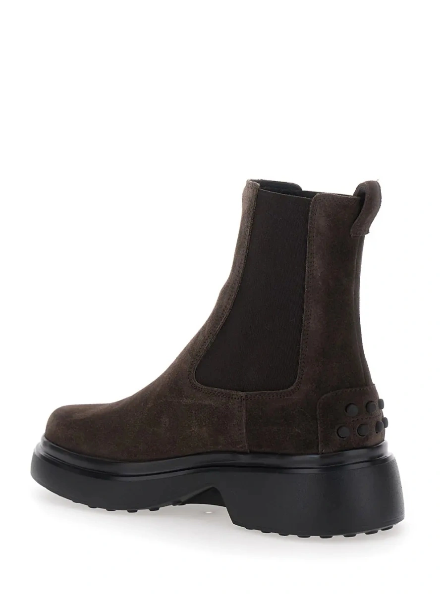 Botine TOD'S maro din piele - Img 3