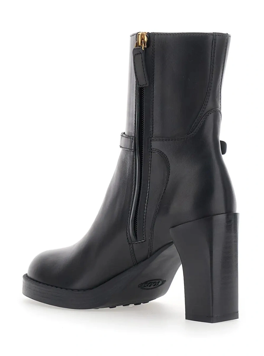 Botine TOD'S negre din piele - Img 3
