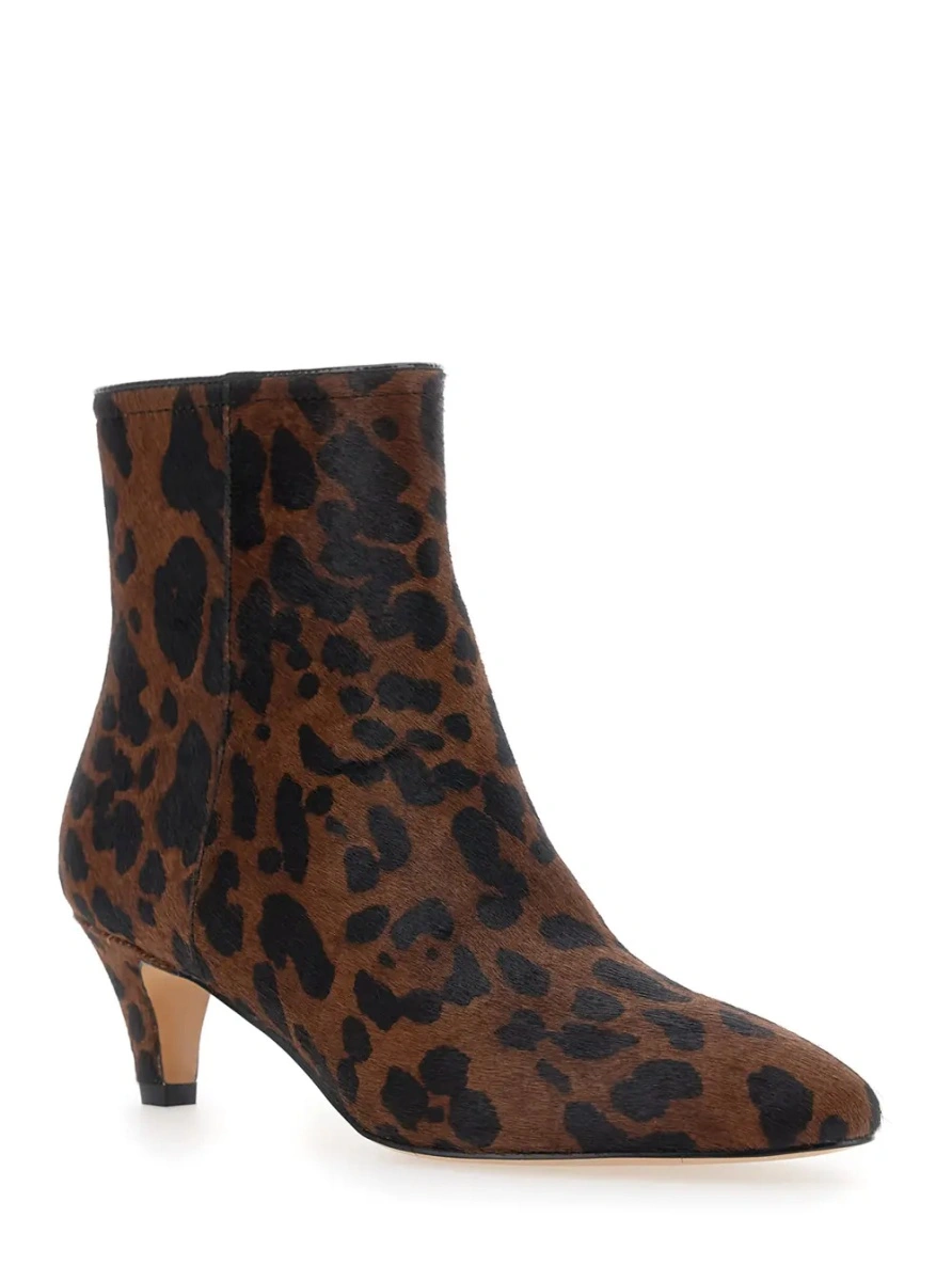 Botine TWINSET maro din piele - Img 2