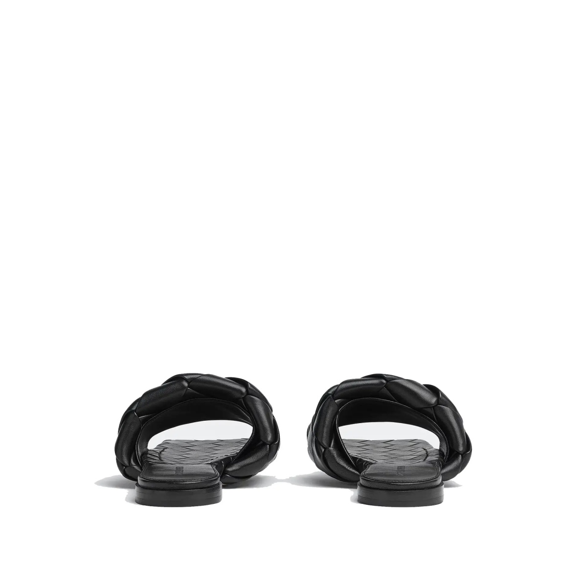 BOTTEGA VENETA Intrecciato leather flat sandals - Img 2