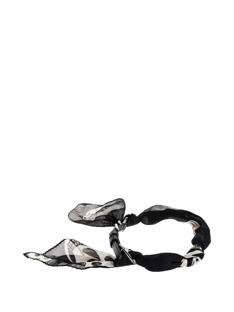 Bratara Alexander McQueen neagra din piele - Img 3