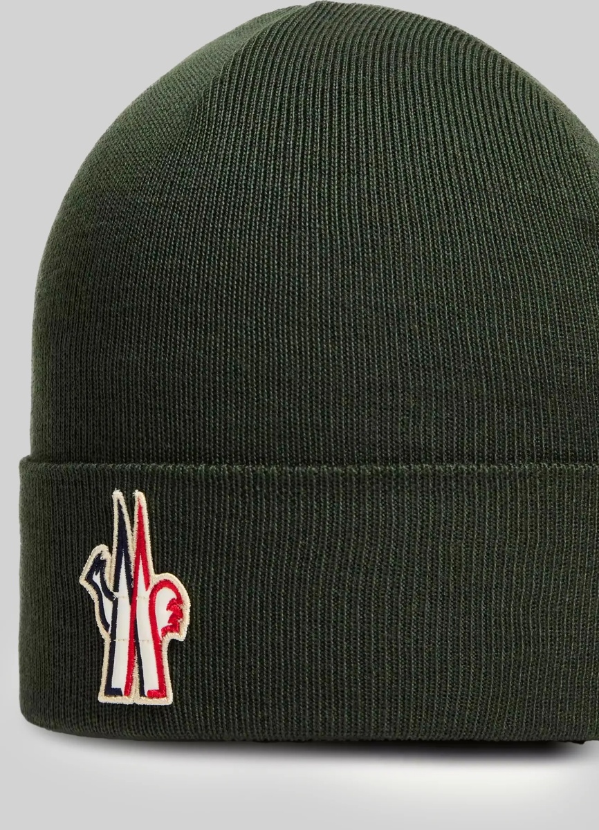 Caciula Dark Wool Beanie With Logo - Img 3