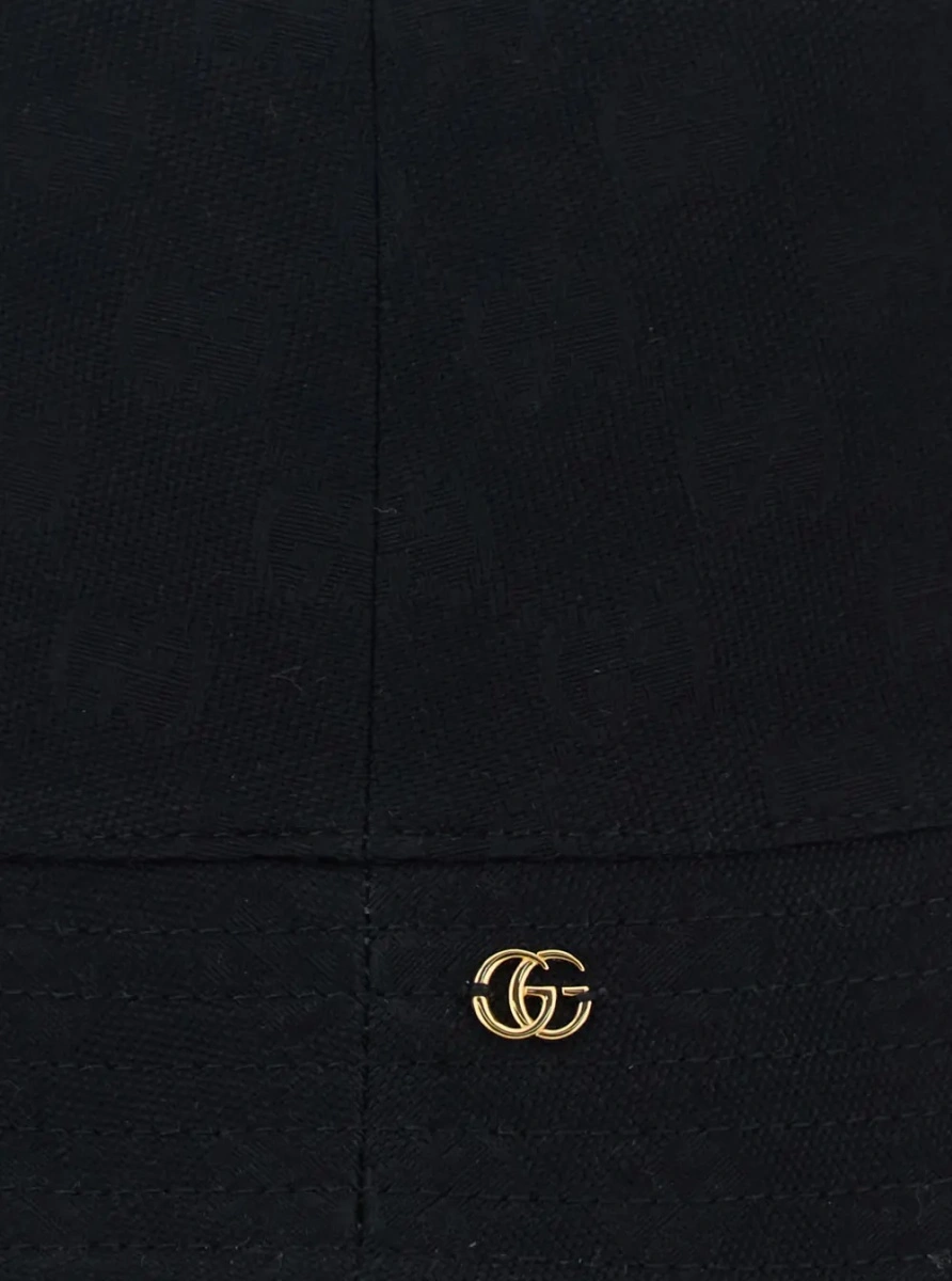 Caciula Gucci neagra din bumbac - Img 3