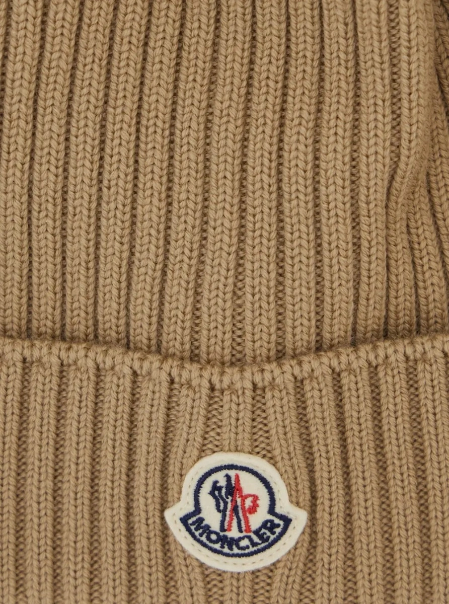 Caciula Moncler bej din lana - Img 3