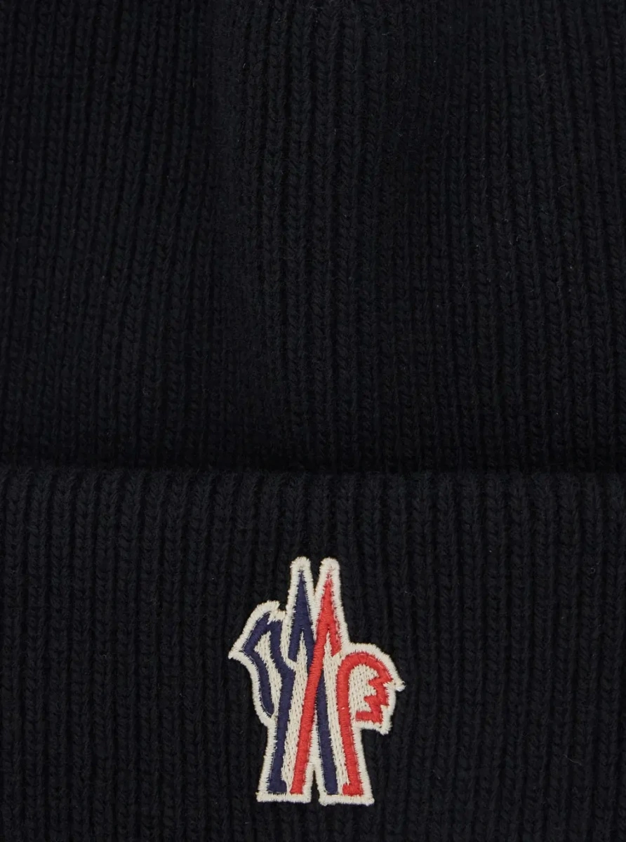 Caciula Moncler Grenoble neagra din lana - Img 3