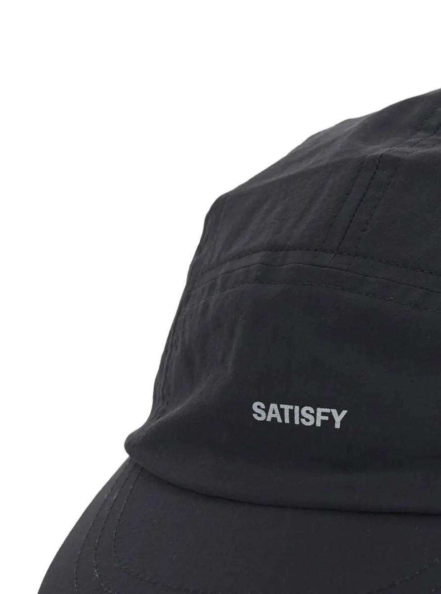 Caciula SATISFY PeaceShell Cordura Trail Cap with visor in black Tech Fabric unisex - Img 3